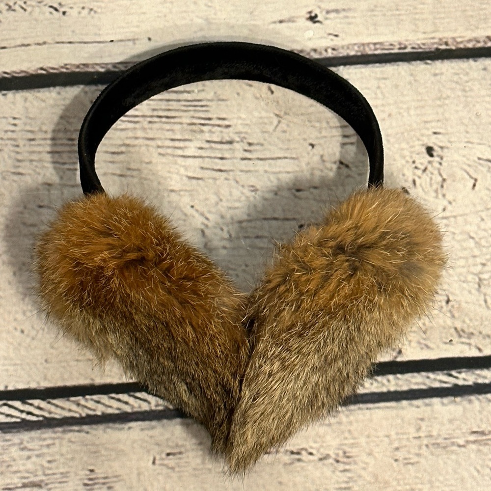Real fur earmuffs